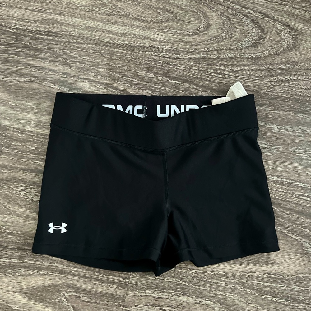 Black Under Armour  spandex shorts